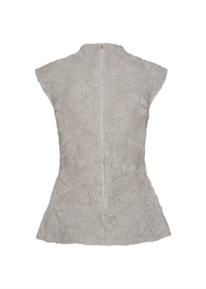 Asyma Mesh sleeveless top Gray Violet ROTATE By Birger Christensen 